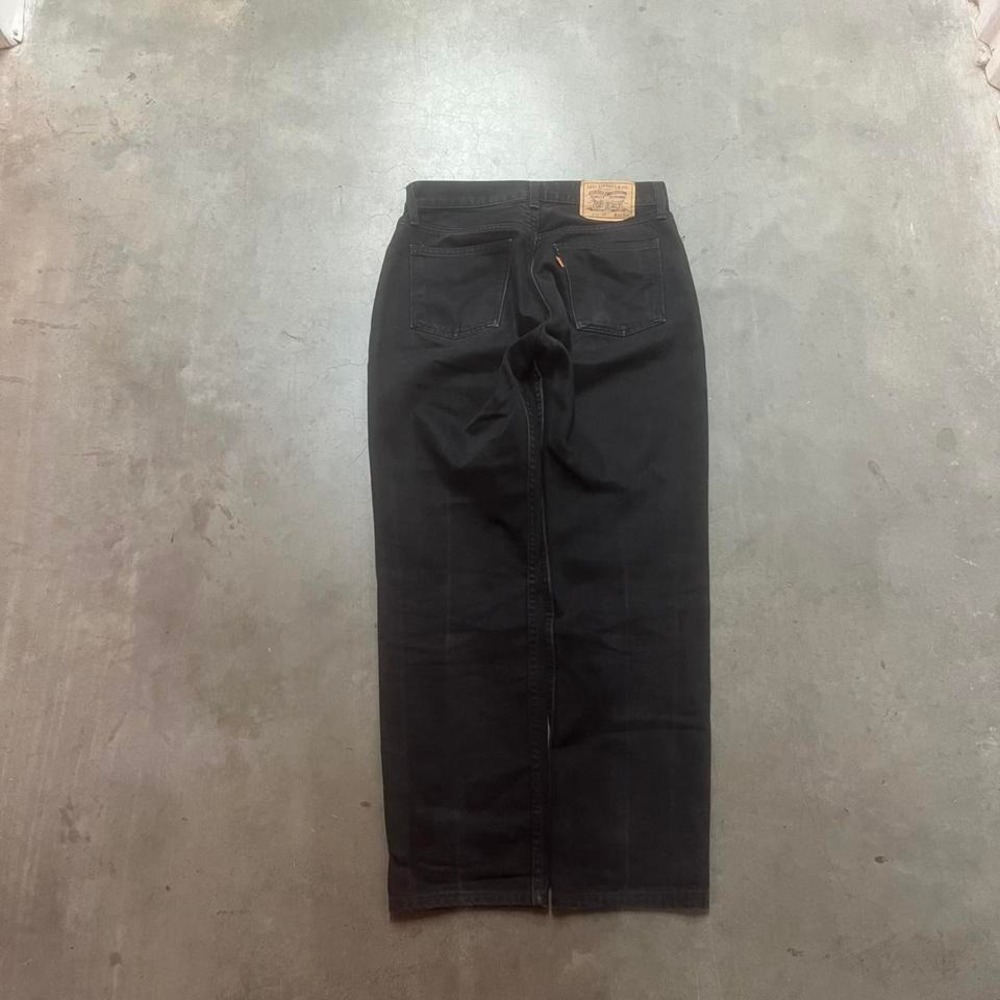80s Levi's 614 men's black uk made jeans vintage orange tab‎ 32